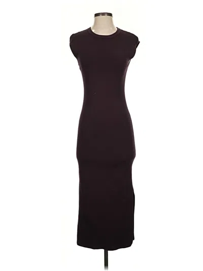 Pre-owned Express Casual Dress In Burgundy