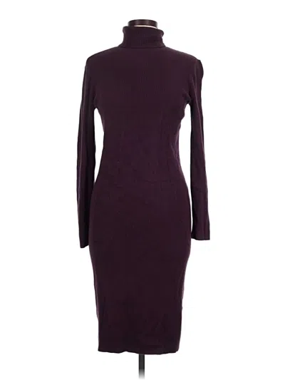 Pre-owned Express Casual Dress In Burgundy