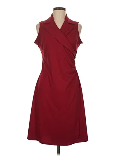 Pre-owned Express Casual Dress In Burgundy