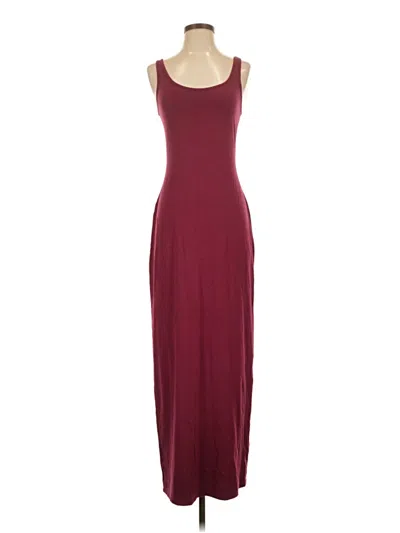 Pre-owned Express Casual Dress In Burgundy