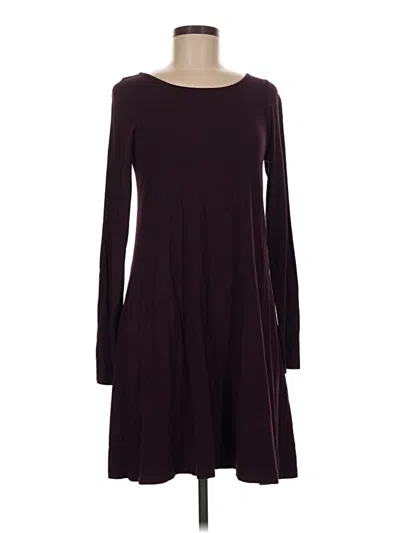 Pre-owned Express Casual Dress In Burgundy
