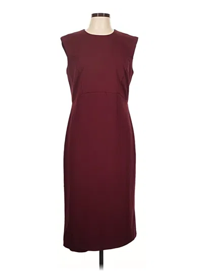 Pre-owned Express Casual Dress In Burgundy