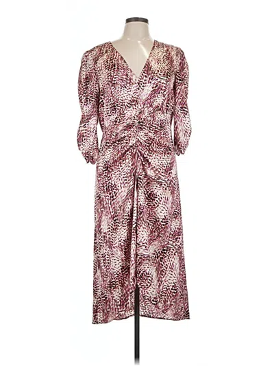 Express Casual Dress In Burgundy
