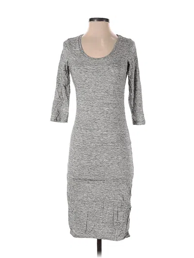 Pre-owned Express Casual Dress In Gray