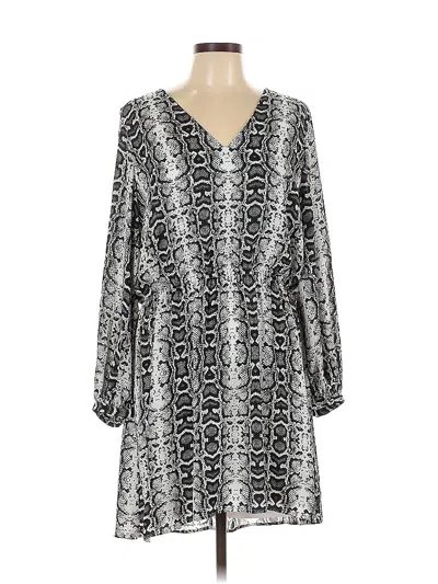 Pre-owned Express Casual Dress In Gray