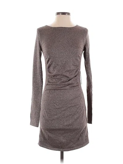 Pre-owned Express Casual Dress In Gray