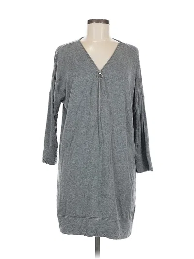 Pre-owned Express Casual Dress In Gray