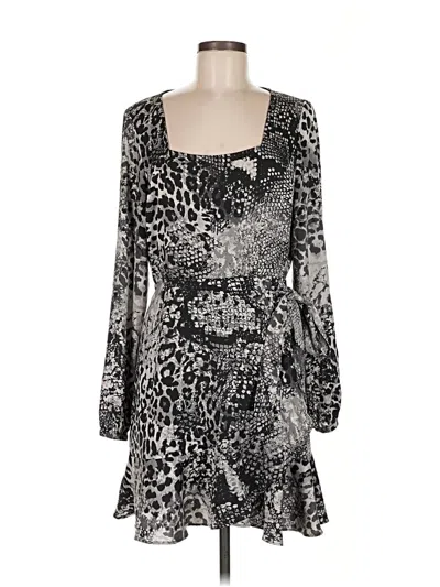 Pre-owned Express Casual Dress In Gray