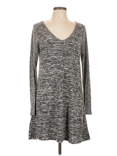 Pre-owned Express Casual Dress In Gray