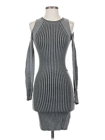 Pre-owned Express Casual Dress In Gray