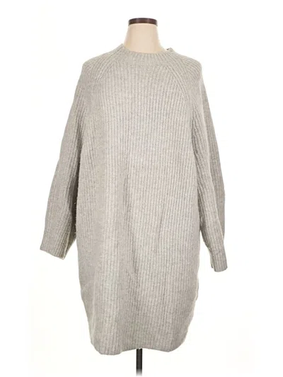 Pre-owned Express Casual Dress In Gray
