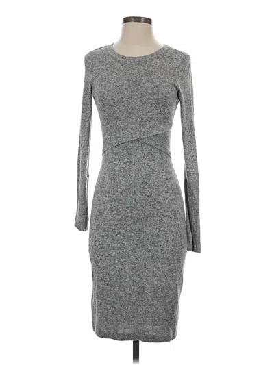 Pre-owned Express Casual Dress In Gray