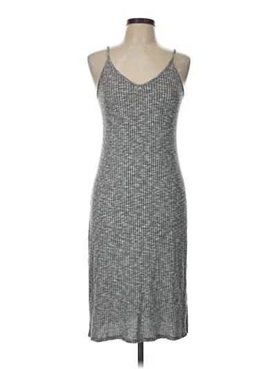 Pre-owned Express Casual Dress In Gray
