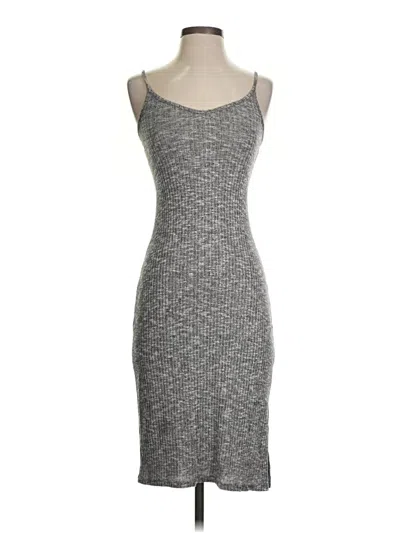 Pre-owned Express Casual Dress In Gray