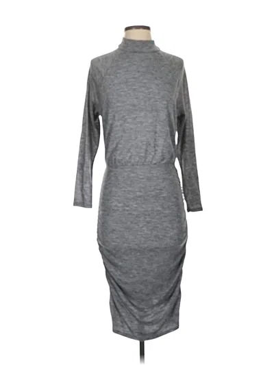 Pre-owned Express Casual Dress In Gray