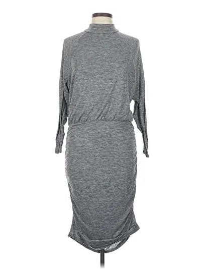Pre-owned Express Casual Dress In Gray