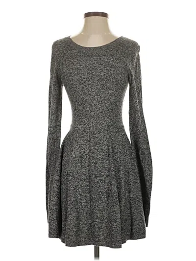 Pre-owned Express Casual Dress In Gray