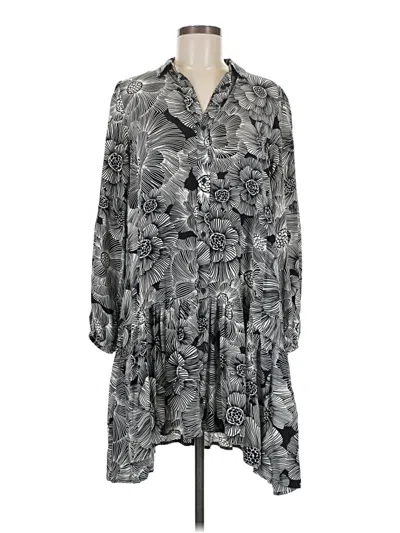 Pre-owned Express Casual Dress In Gray