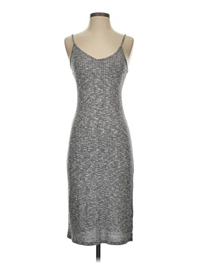 Pre-owned Express Casual Dress In Gray