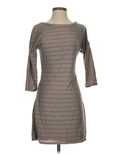 Pre-owned Express Casual Dress In Gray