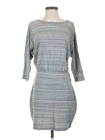 Pre-owned Express Casual Dress In Gray