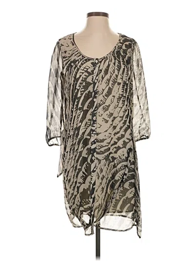 Pre-owned Express Casual Dress In Gray