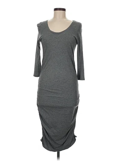 Pre-owned Express Casual Dress In Gray