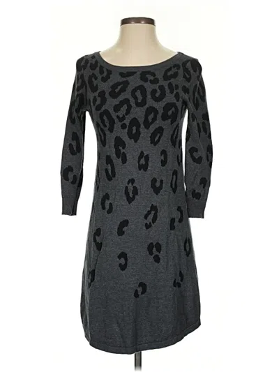 Pre-owned Express Casual Dress In Gray