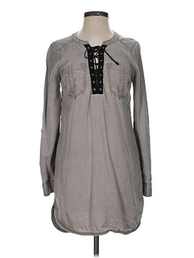 Pre-owned Express Casual Dress In Gray