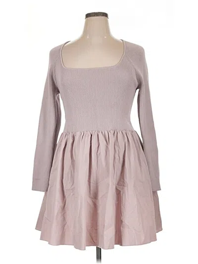 Pre-owned Express Casual Dress In Gray