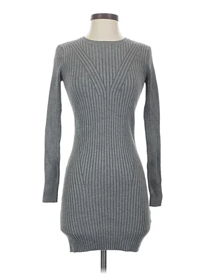 Pre-owned Express Casual Dress In Gray