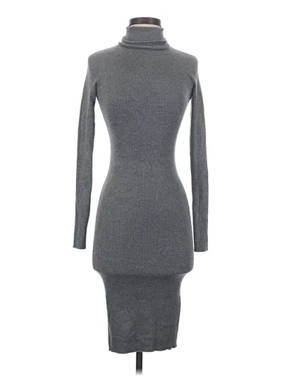 Pre-owned Express Casual Dress In Gray