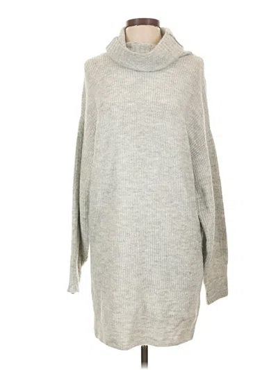 Pre-owned Express Casual Dress In Gray