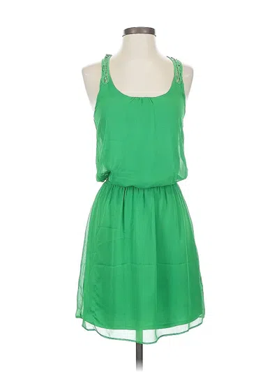 Pre-owned Express Casual Dress In Green