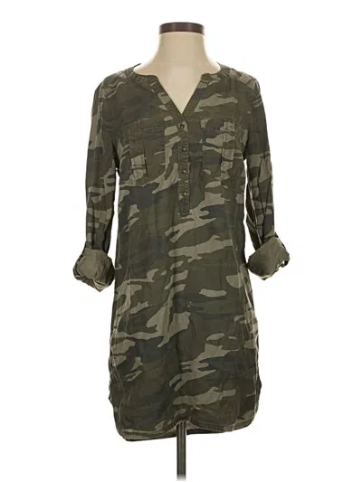 Pre-owned Express Casual Dress In Green