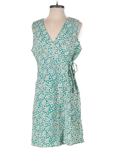 Pre-owned Express Casual Dress In Green