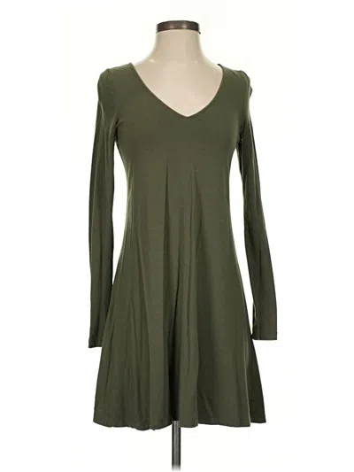 Pre-owned Express Casual Dress In Green