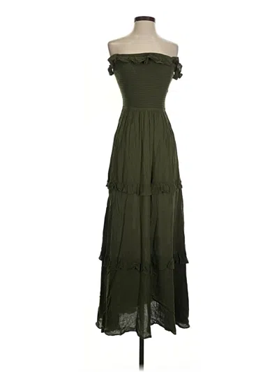 Pre-owned Express Casual Dress In Green