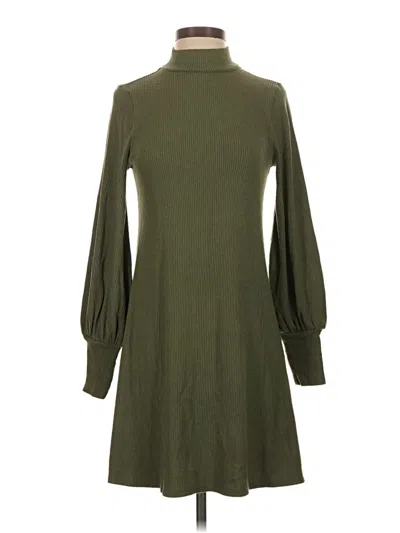 Pre-owned Express Casual Dress In Green