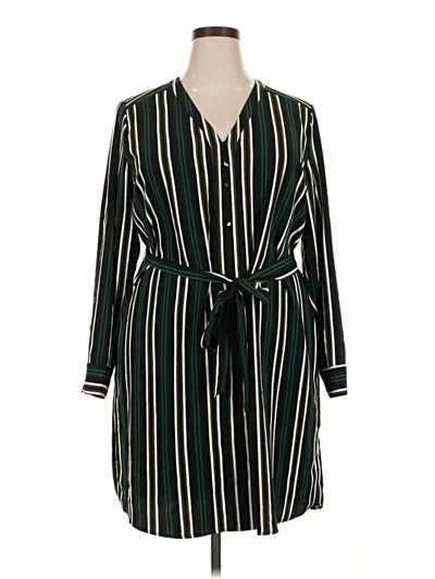 Pre-owned Express Casual Dress In Green