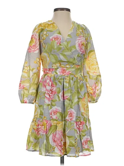 Pre-owned Express Casual Dress In Green