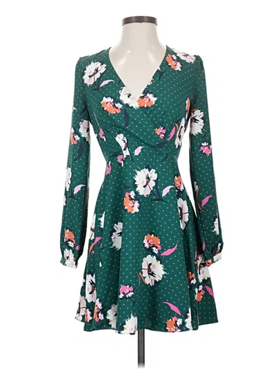 Pre-owned Express Casual Dress In Green