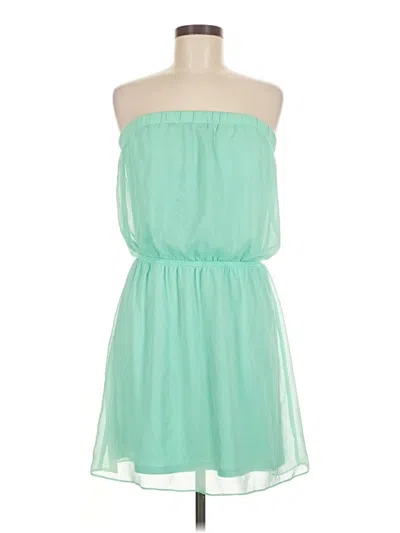 Pre-owned Express Casual Dress In Green