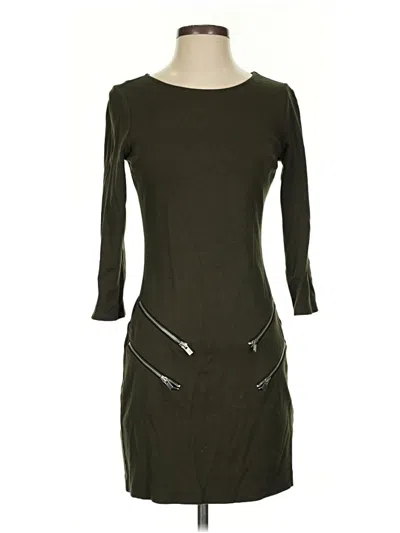 Pre-owned Express Casual Dress In Green