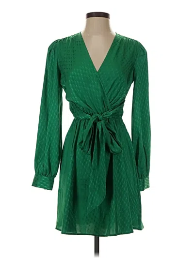 Pre-owned Express Casual Dress In Green