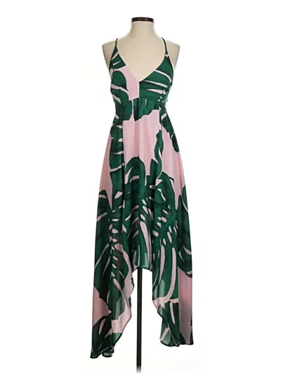 Pre-owned Express Casual Dress In Green
