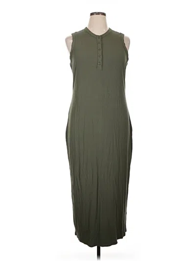 Pre-owned Express Casual Dress In Green