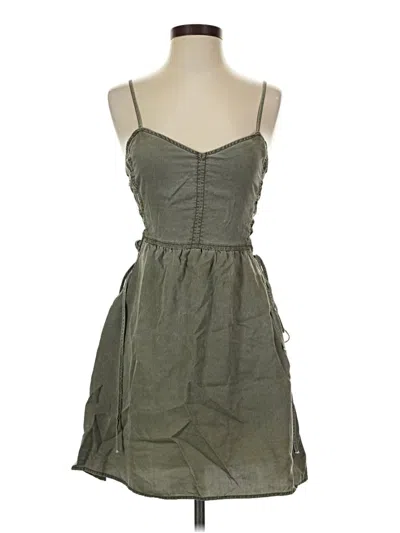 Pre-owned Express Casual Dress In Green
