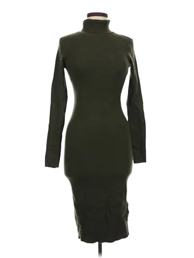 Pre-owned Express Casual Dress In Green