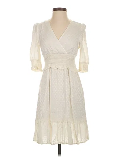 Pre-owned Express Casual Dress In Ivory